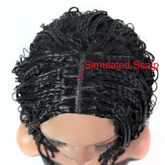 (Synthetic) Bob Kinky Twist Braided Wig