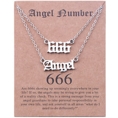 Stainless Steel Angel Number Necklace With Spiritual Meaning's Of The Number's