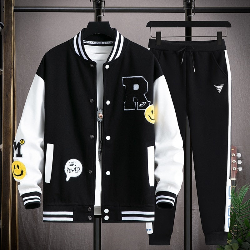 "Ball Player" 2 Piece Sweatsuit For Men