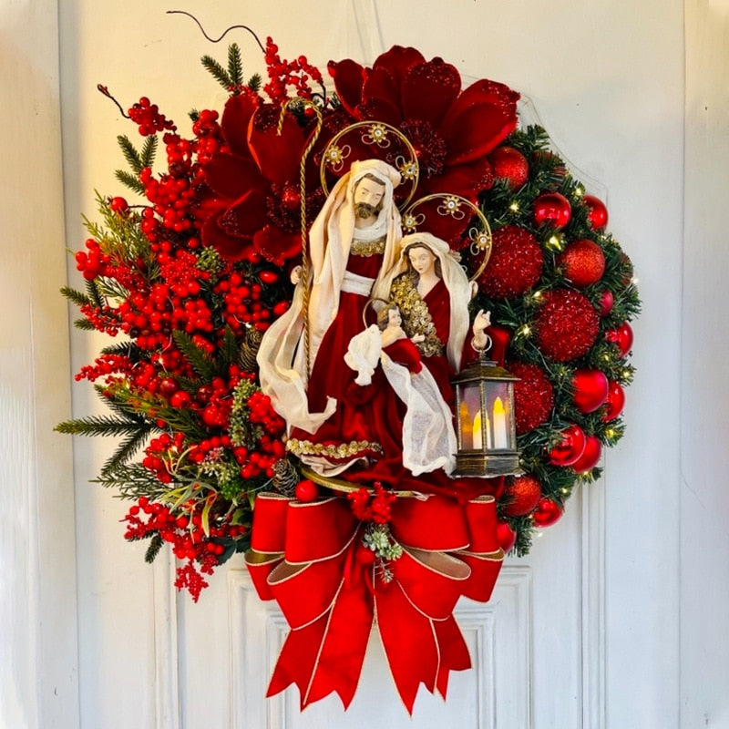 The Holy Family Christmas Wreath