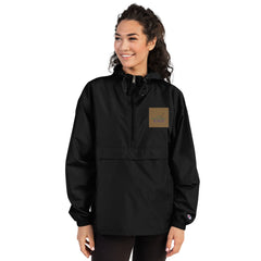 Embroidered Champion Packable Jacket - KeepMeDifferent