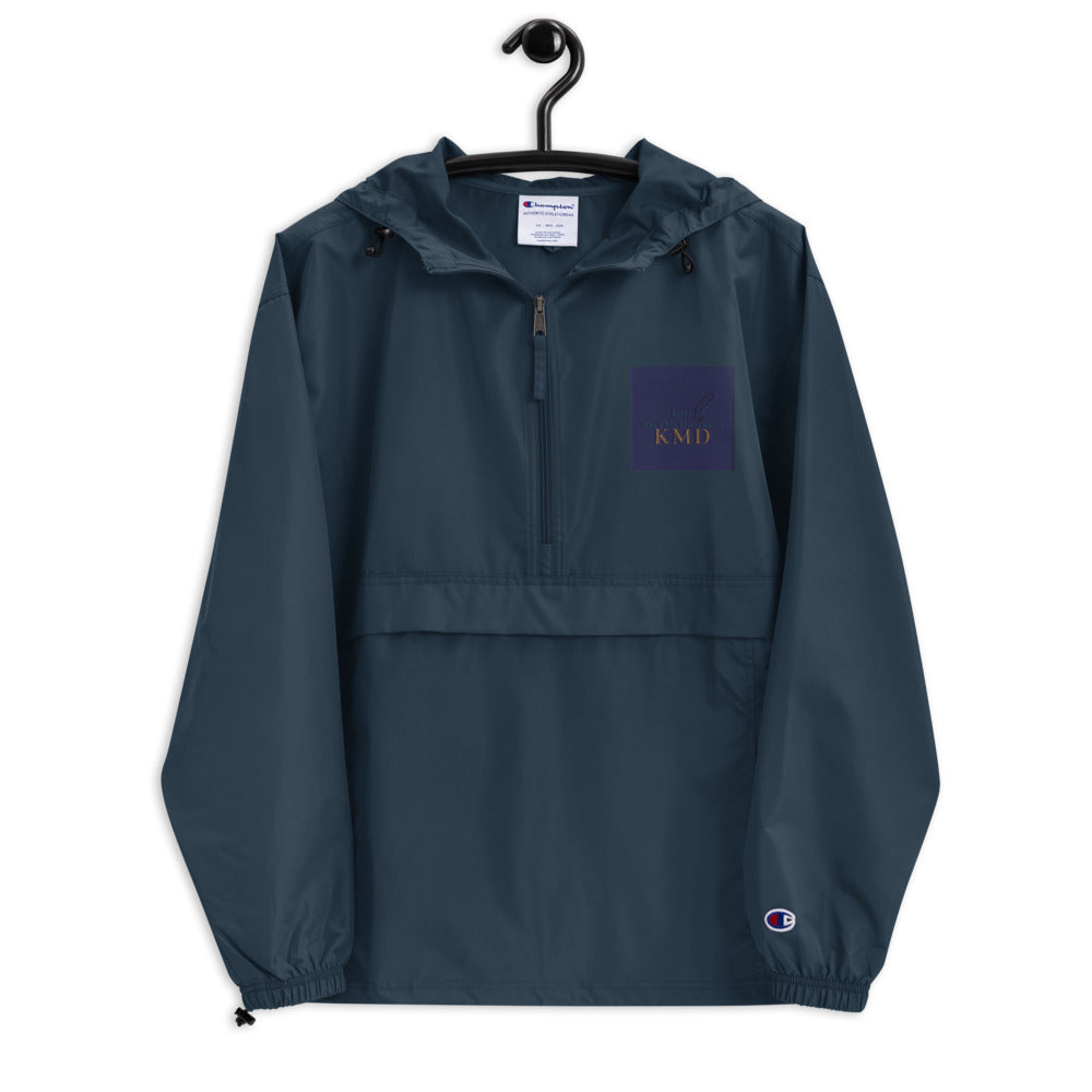 Embroidered Champion Packable Jacket - KeepMeDifferent