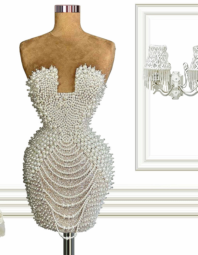 All Pearl Cocktail Dress