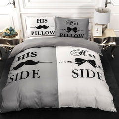 His side Her side Bedding Set - KeepMeDifferent