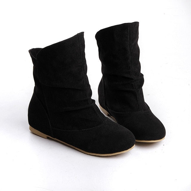 Suede Ankle Boots - KeepMeDifferent