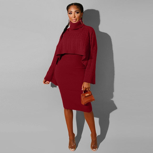 Two Piece Sweater Dress - KeepMeDifferent