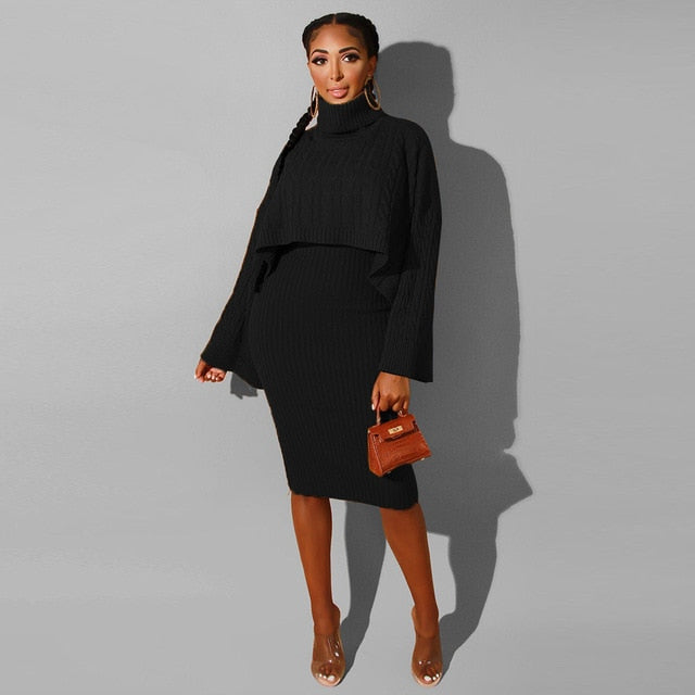 Two Piece Sweater Dress - KeepMeDifferent