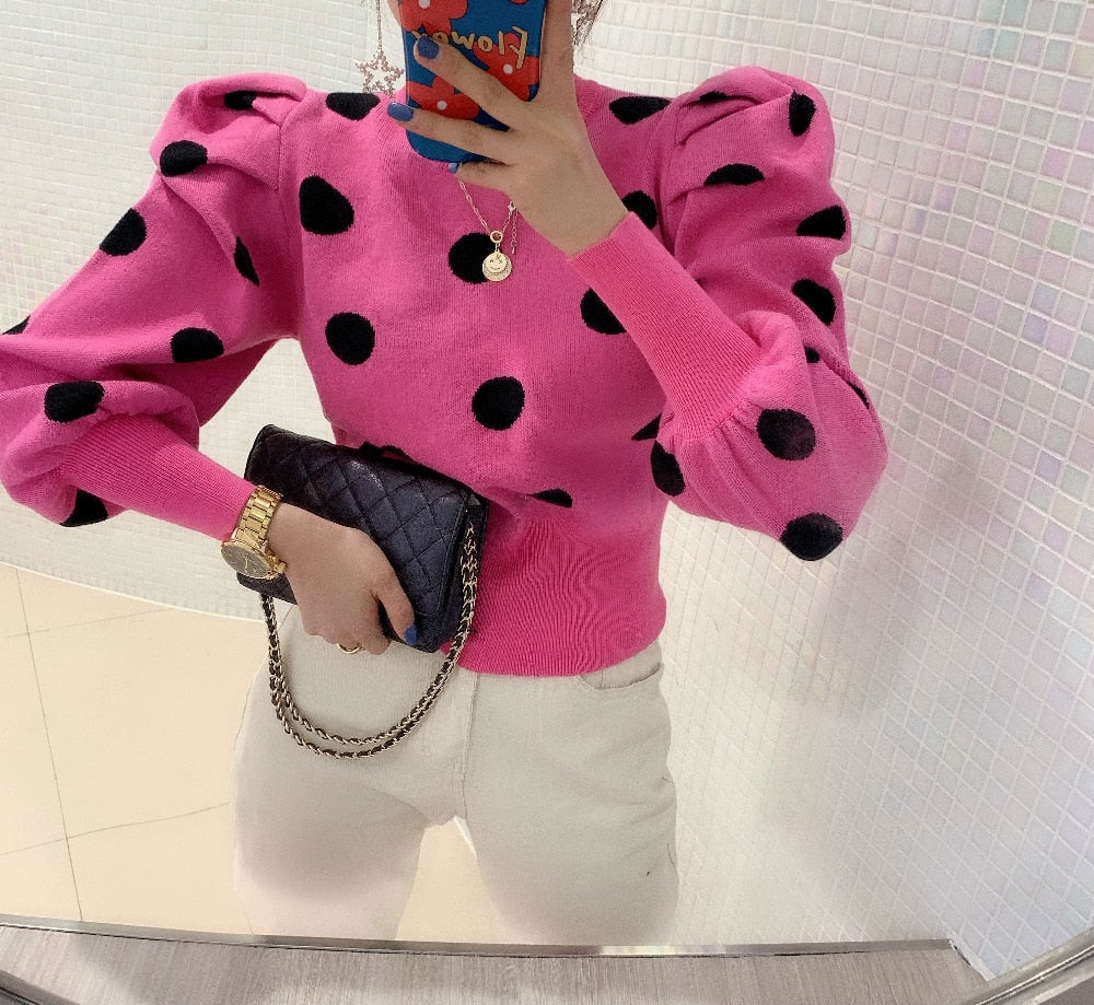 Polka Dot Me Winter Sweater