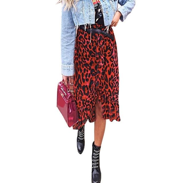 Leopard Printed Skirt - KeepMeDifferent