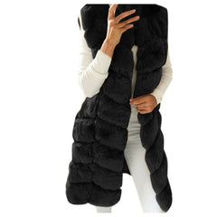 Women Faux Fur Sleeveless Vest - KeepMeDifferent