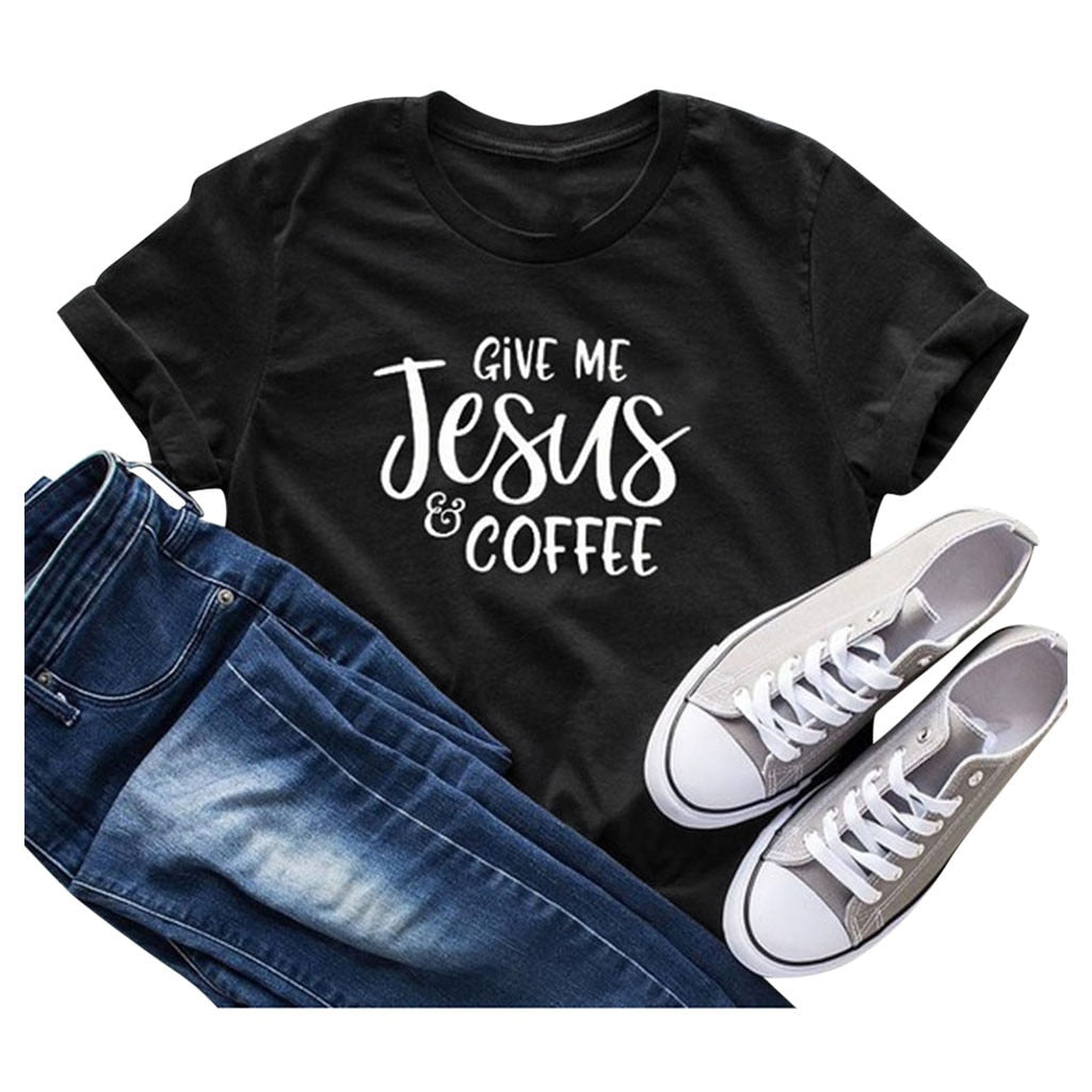 Give Jesus Coffee T-Shirt - KeepMeDifferent