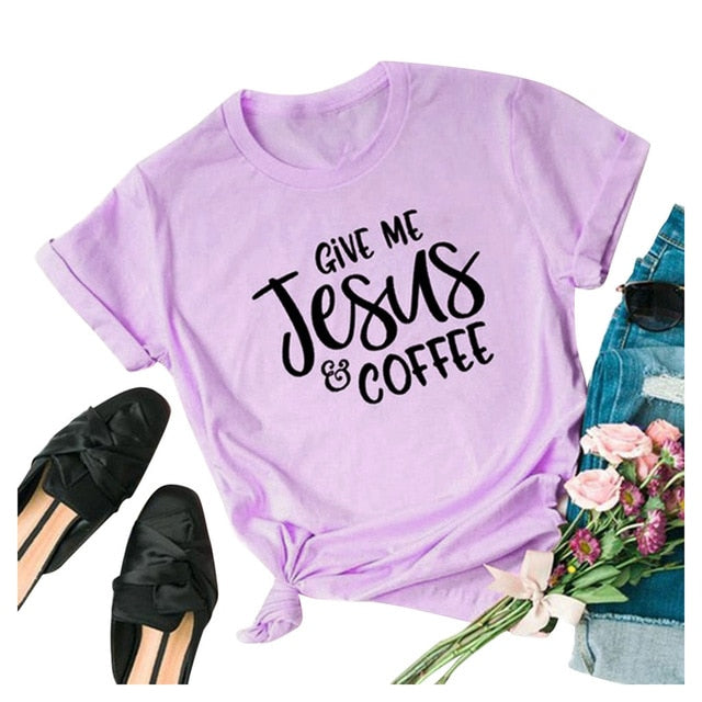 Give Jesus Coffee T-Shirt - KeepMeDifferent