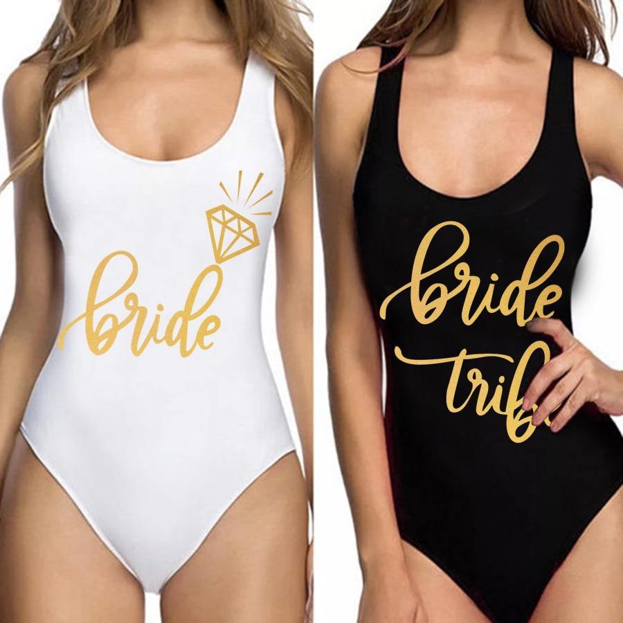 Bride Tribe One Piece Swimsuit For Women - KeepMeDifferent