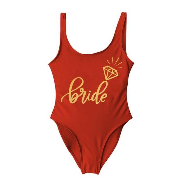 Bride Tribe One Piece Swimsuit For Women - KeepMeDifferent