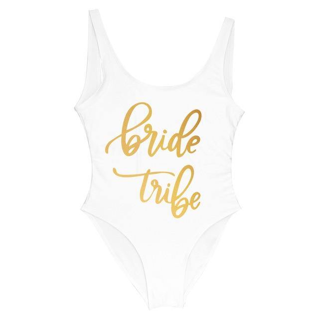 Bride Tribe One Piece Swimsuit For Women - KeepMeDifferent