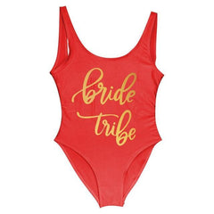 Bride Tribe One Piece Swimsuit For Women - KeepMeDifferent