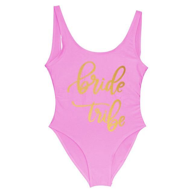 Bride Tribe One Piece Swimsuit For Women - KeepMeDifferent