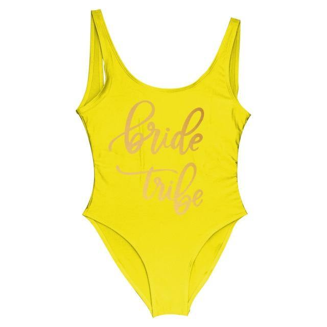 Bride Tribe One Piece Swimsuit For Women - KeepMeDifferent