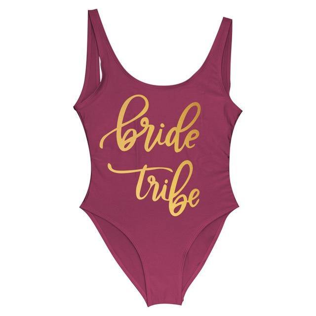 Bride Tribe One Piece Swimsuit For Women - KeepMeDifferent