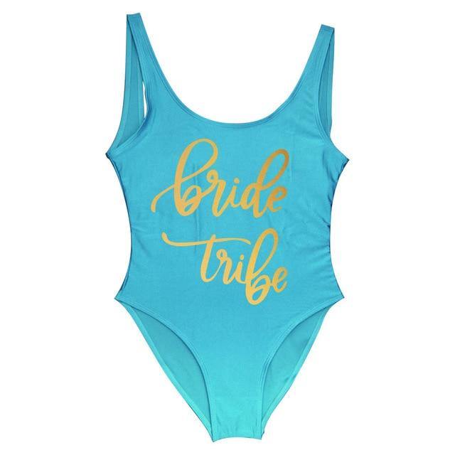 Bride Tribe One Piece Swimsuit For Women - KeepMeDifferent