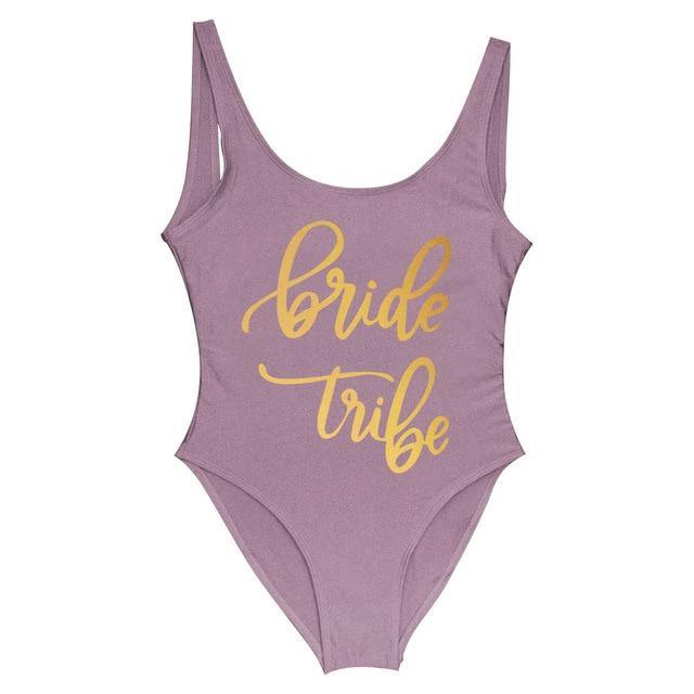 Bride Tribe One Piece Swimsuit For Women - KeepMeDifferent