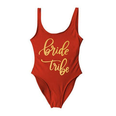 Bride Tribe One Piece Swimsuit For Women - KeepMeDifferent