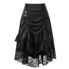 Vintage Lace High Low Skirt - KeepMeDifferent