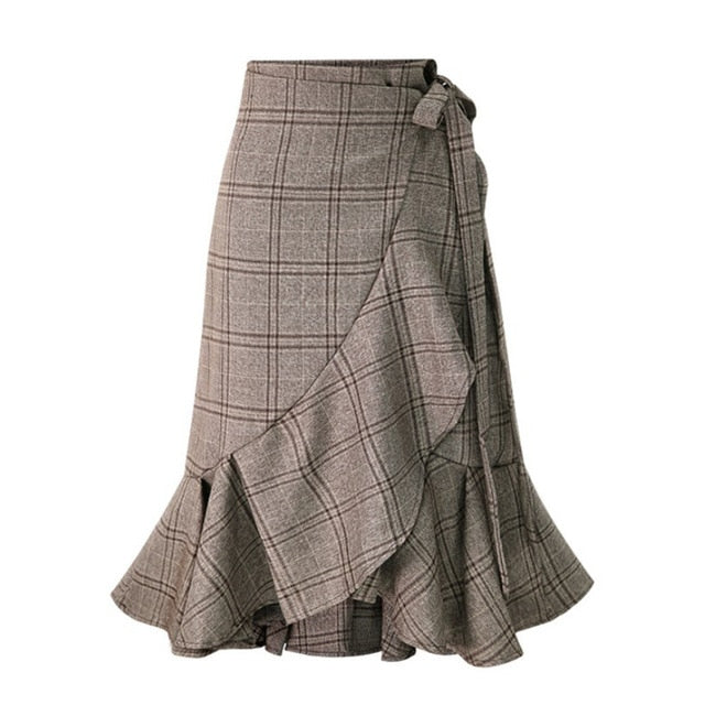 Long Pleated Stretch Skirt - KeepMeDifferent