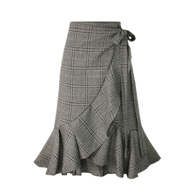 Long Pleated Stretch Skirt - KeepMeDifferent