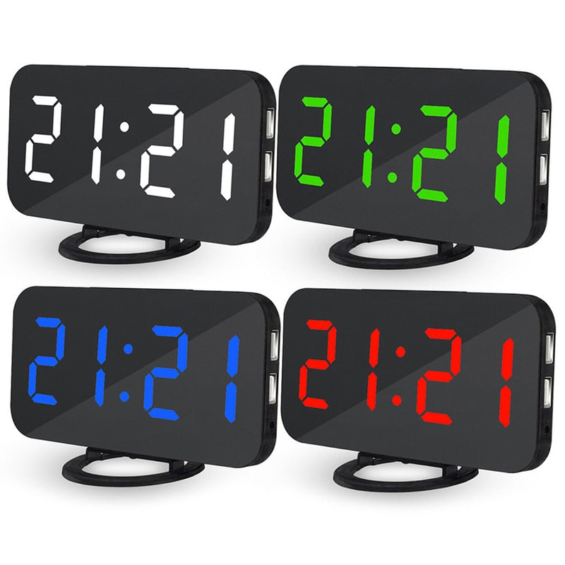 LED Voice Control Alarm Clock - KeepMeDifferent