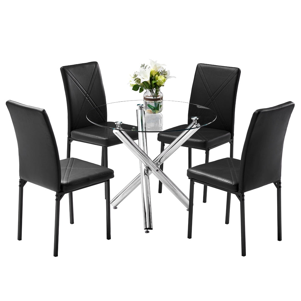 4pcs Black Dining Room Chairs - KeepMeDifferent