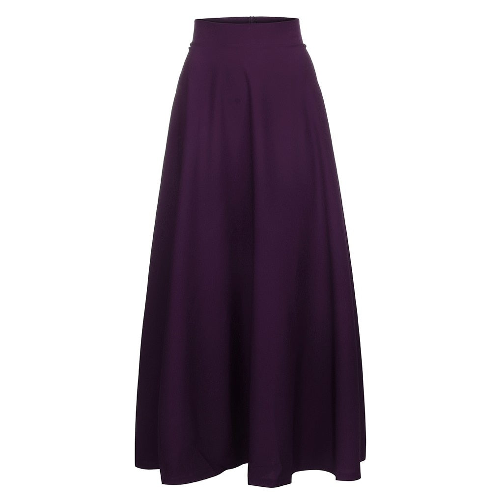 High Waist Vintage Maxi Skirt Skirt - KeepMeDifferent