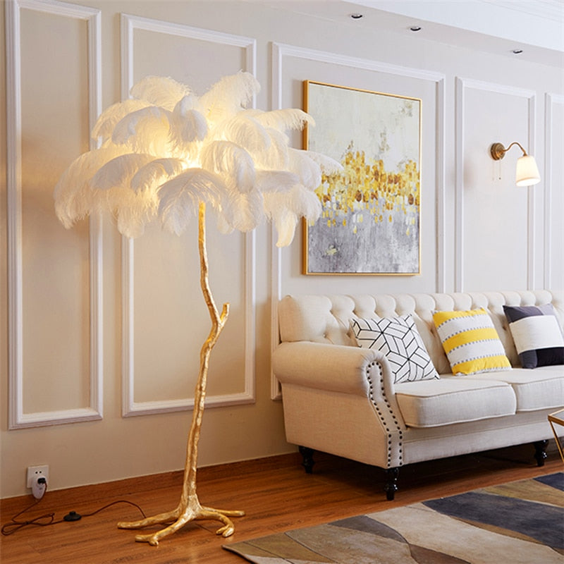 FASH FEATHER'S LED FLOOR LAMP - KeepMeDifferent