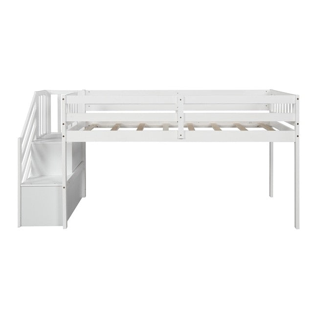 Two Sizes Stairway Bunk Bed Twin-Over-Full - KeepMeDifferent