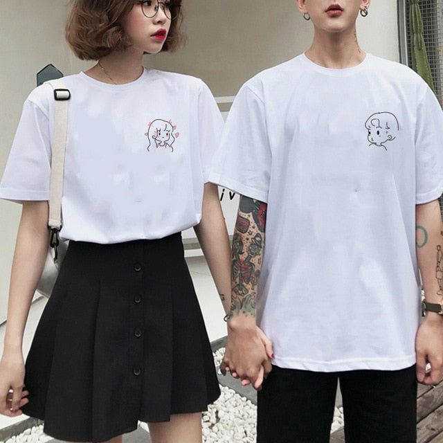 Couple LOVE Printed T-Shirt (Valentine's Day) - KeepMeDifferent