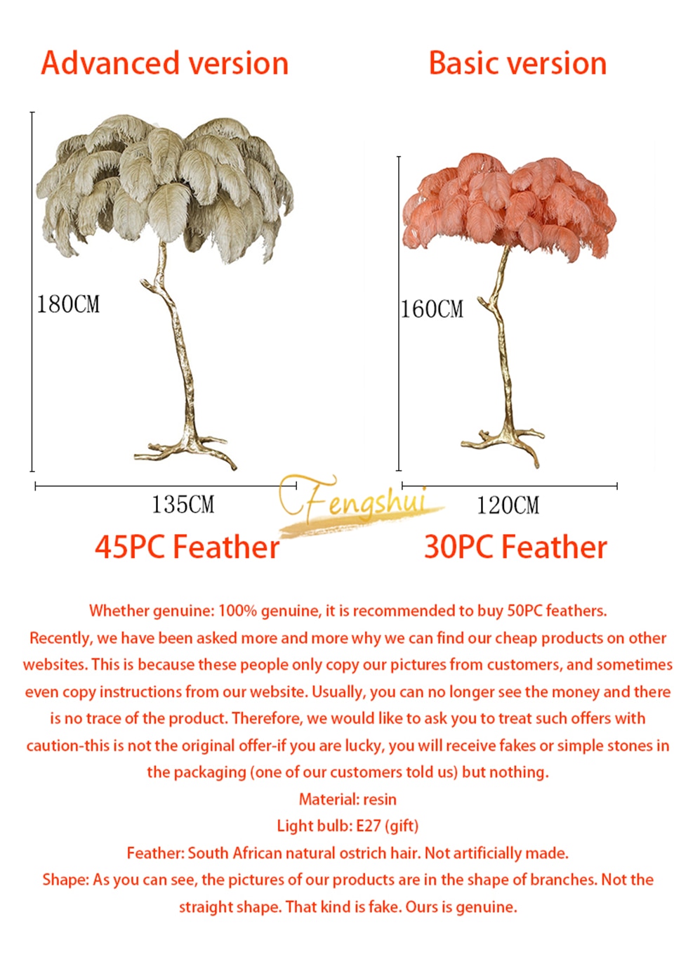 FASH FEATHER'S LED FLOOR LAMP - KeepMeDifferent