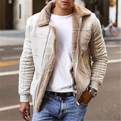 Men's Faux Leather Jacket - KeepMeDifferent