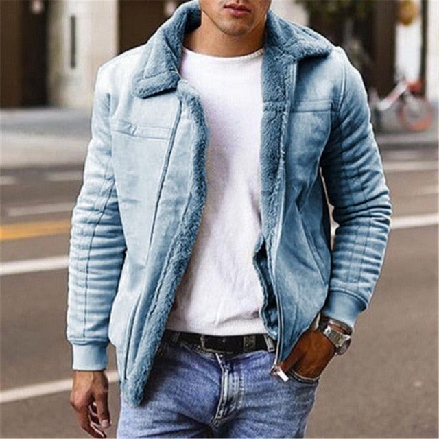 Men's Faux Leather Jacket - KeepMeDifferent