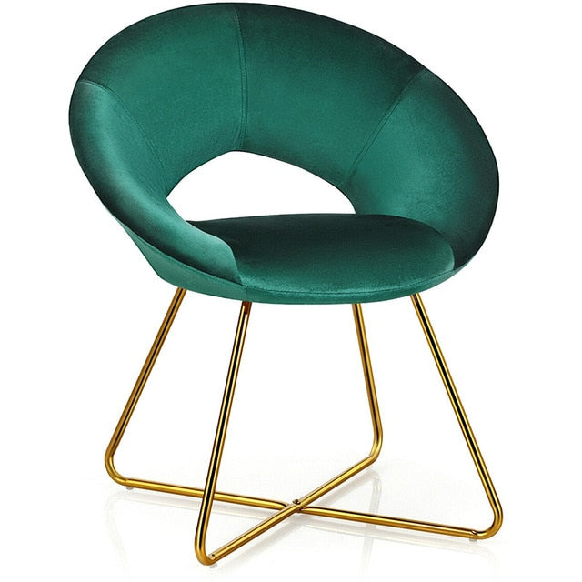 Velvet & Gold Arm Chair - KeepMeDifferent