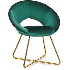 Velvet & Gold Arm Chair - KeepMeDifferent