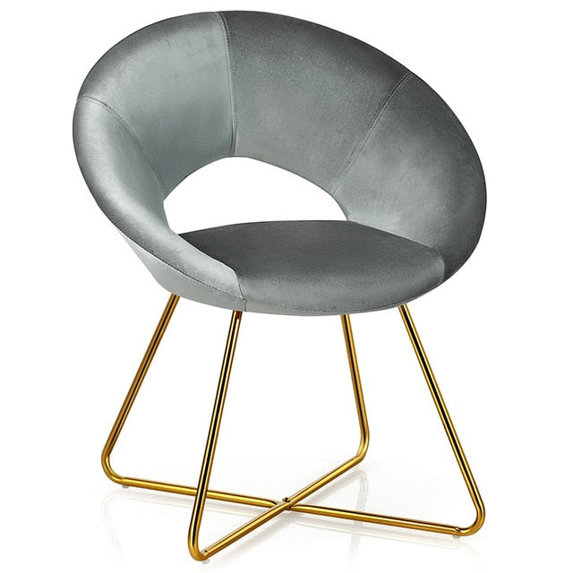 Velvet & Gold Arm Chair - KeepMeDifferent