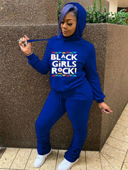 Two Piece Sweatshirt Sweat Suit Set - KeepMeDifferent