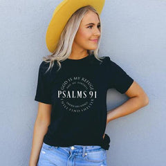 God Is My Refuge Psalms 91 Women T-Shirt - KeepMeDifferent