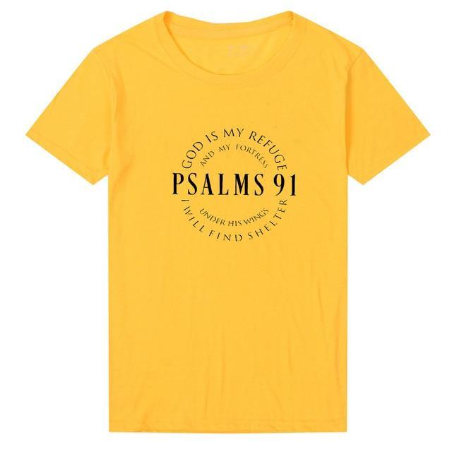 God Is My Refuge Psalms 91 Women T-Shirt - KeepMeDifferent