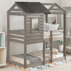 Loft Style Twin Bunk Bed - KeepMeDifferent