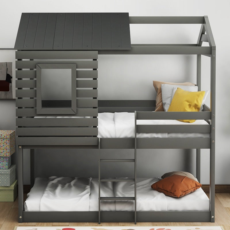 Loft Style Twin Bunk Bed - KeepMeDifferent