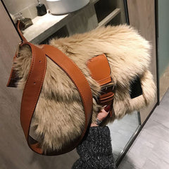 Stylish Faux Fur Purse - KeepMeDifferent