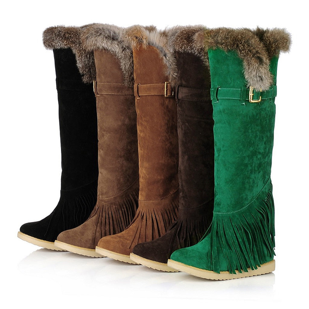 Tassel Hassle Knee Boot's - KeepMeDifferent