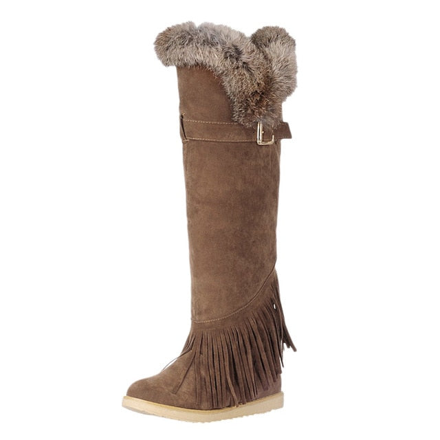 Tassel Hassle Knee Boot's - KeepMeDifferent