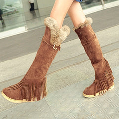 Tassel Hassle Knee Boot's - KeepMeDifferent